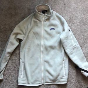 Tan full-zip patagonia XL